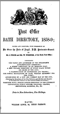 PO Bath Directory 1858-59